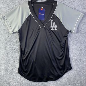 Fanatics LA Los Angeles Women’s shirt Black, Grey  Sizes Large Short Sleeve NWT